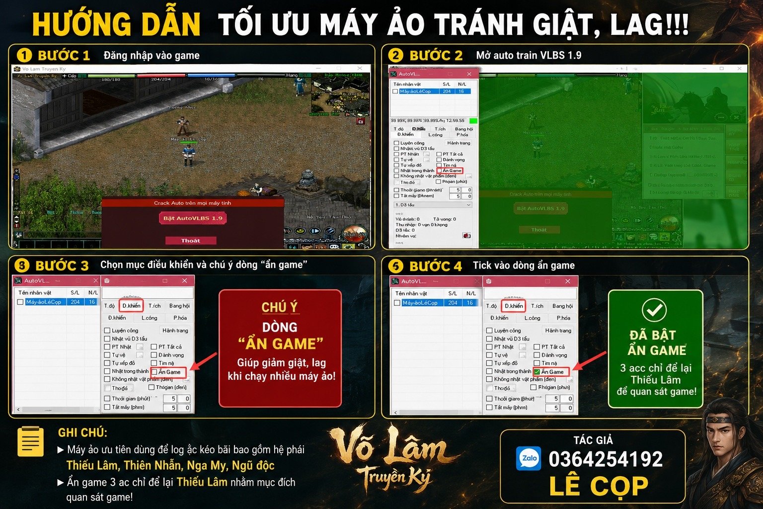 Hướng dẫn giảm lag, giật